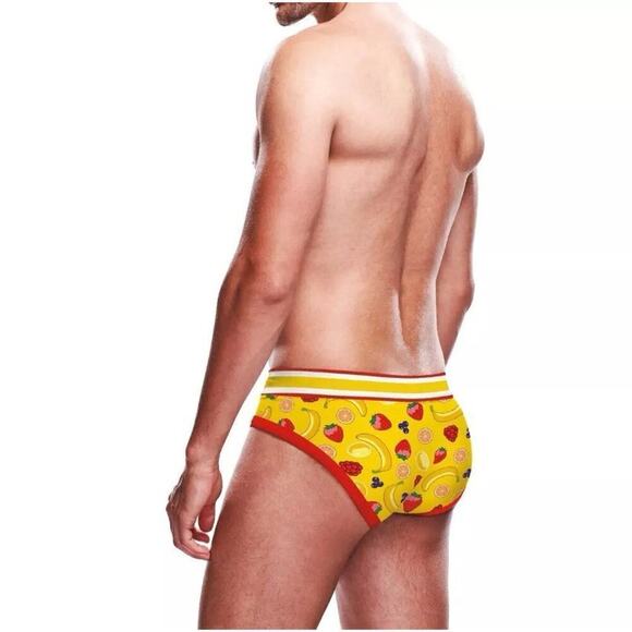 🦋B2G1🦋PROWLER Men’s FRUITS Pattern Strawberry Banana Print Brief Underwear - Picture 2 of 4